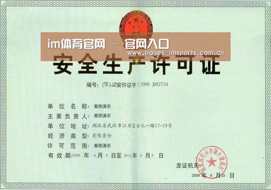 im体育官网荣誉证书三