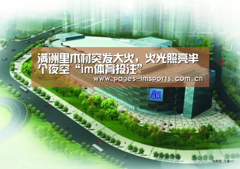 满洲里木材突发大火,火光照亮半个夜空“im体育投注”(图4) im体育投注